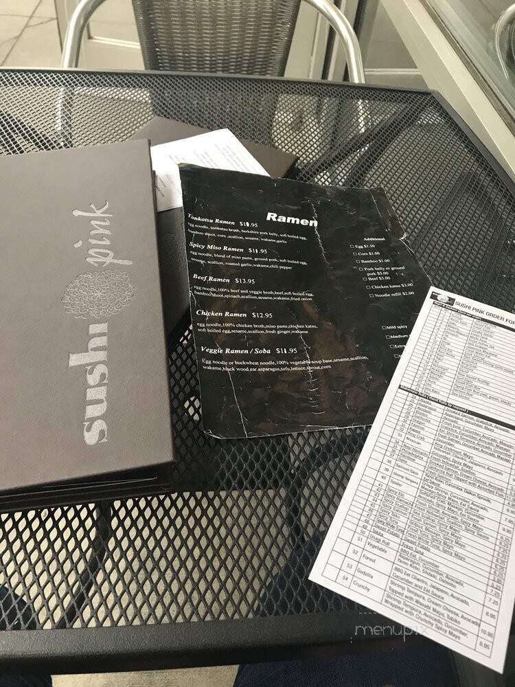 Sushi Pink - Chicago, IL menu_pic