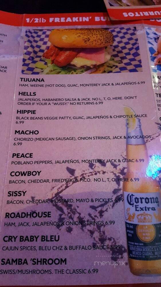 Peace Burger - Grapevine, TX menu_pic