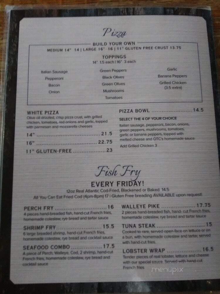 Clock Bar & Grill - Portsmouth, OH menu_pic