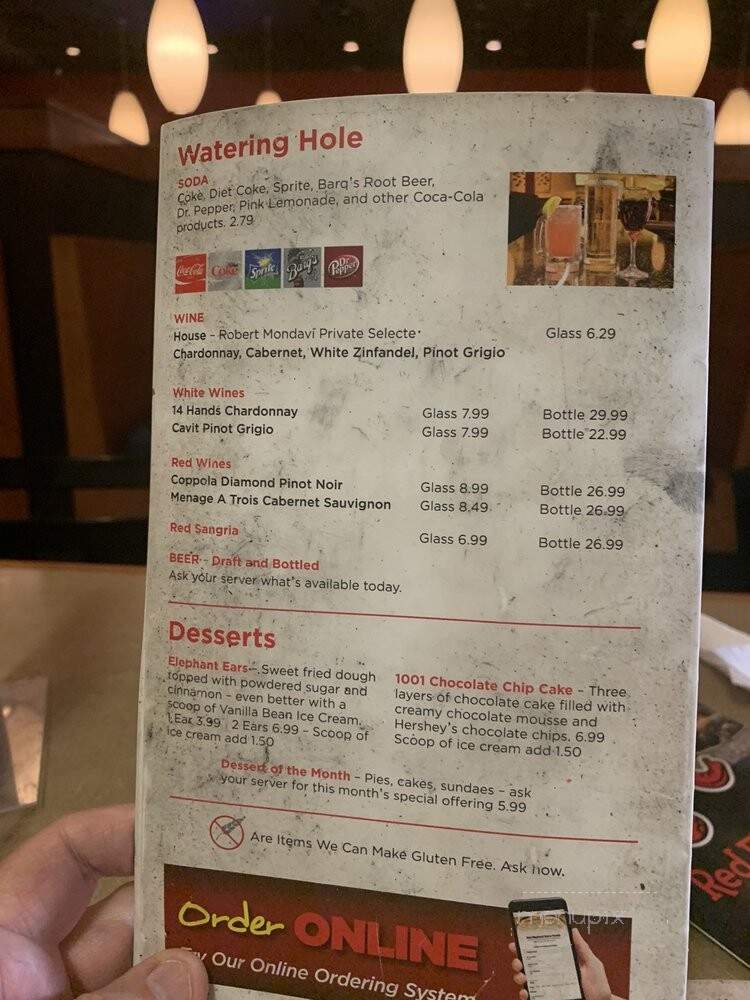 Red Elephant Pizza & Grille - Tallahassee, FL menu_pic