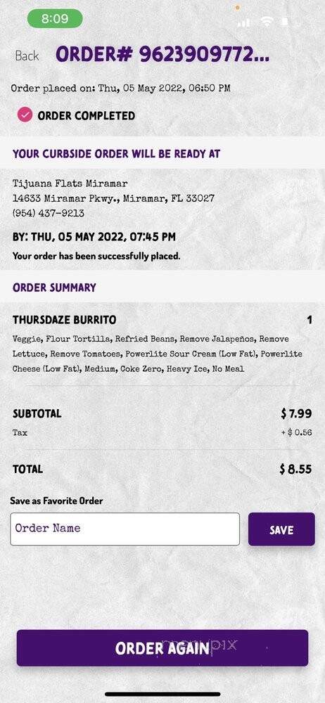 Tijuana Flats - Miramar, FL menu_pic