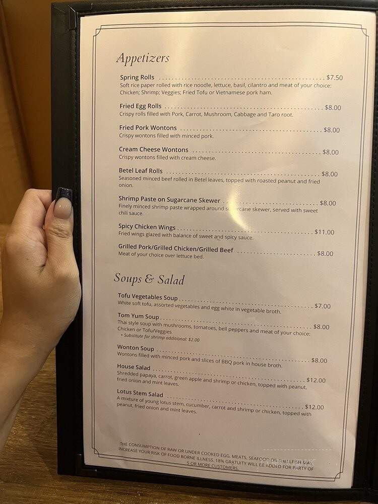 Le Mekong Vietnamese Cuisine - Johns Creek, GA menu_pic
