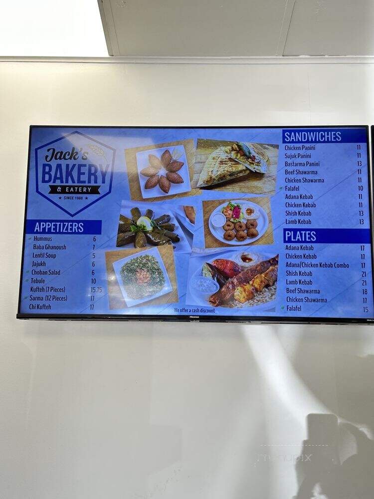Jack's Bakery - Garden Grove, CA menu_pic