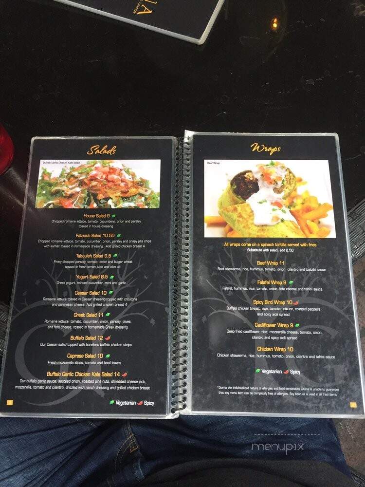 Gitana - Burbank, CA menu_pic