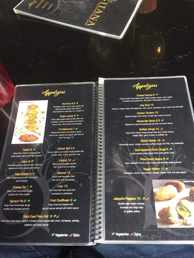 Gitana - Burbank, CA menu_pic