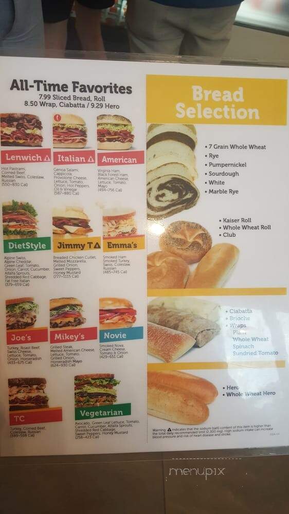 Lenny's - New York, NY menu_pic