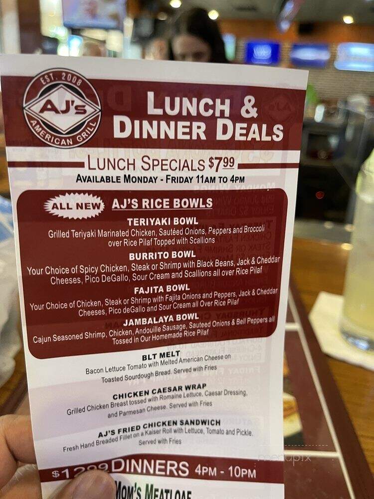 Alabama Joe's - Lantana, FL menu_pic