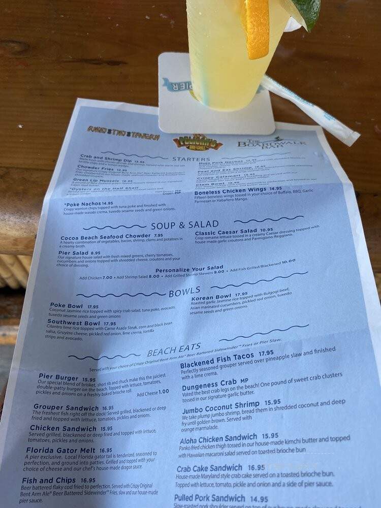Mai Tiki Bar - Cocoa Beach, FL menu_pic