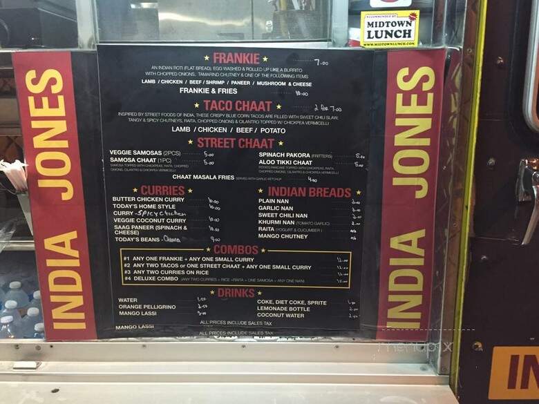 India Jones Chow Truck - Los Angeles, CA menu_pic