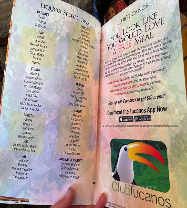 Tucanos - Boise, ID menu_pic
