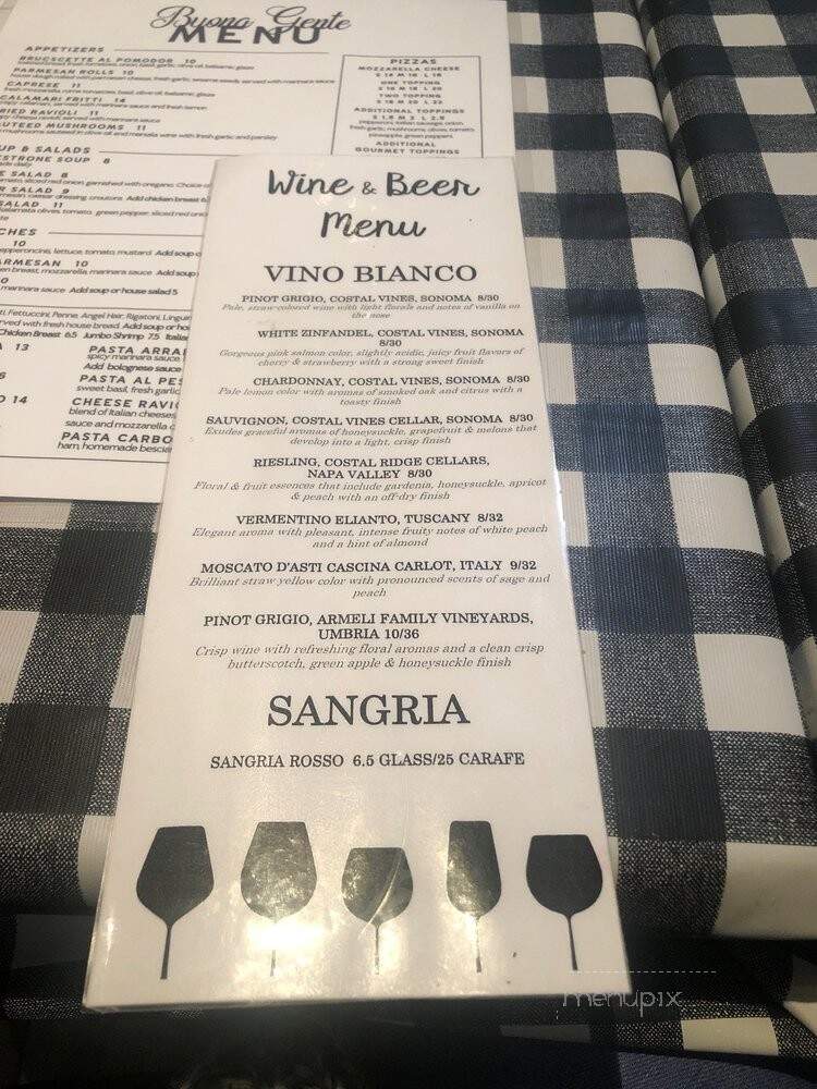 Buona Gente - Long Beach, CA menu_pic