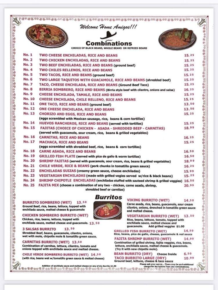 El Sombrero - Manhattan Beach, CA menu_pic