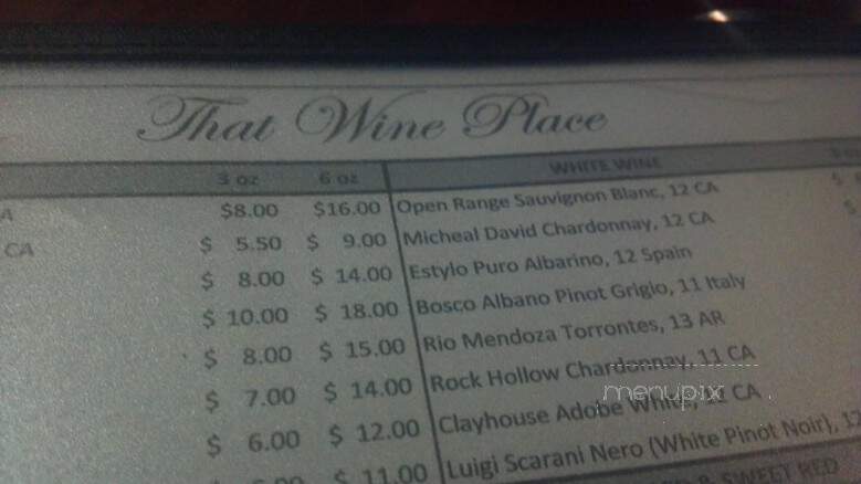 That Wine Place - Pembroke Pines, FL menu_pic