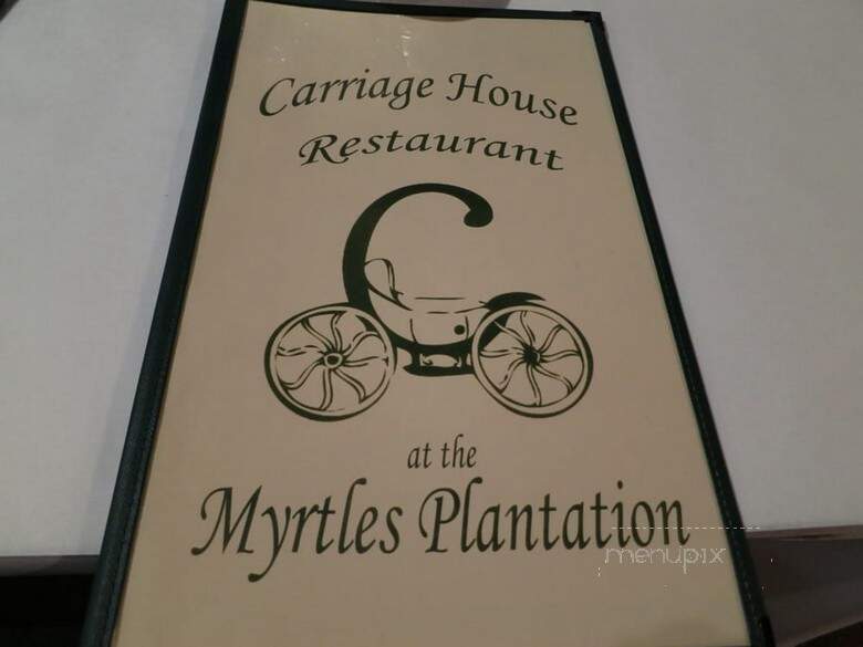 Carraige House Att Myrtles Plantation - Saint Francisville, LA menu_pic