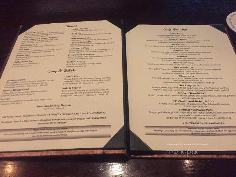 Chef's Palette - Cary, NC menu_pic
