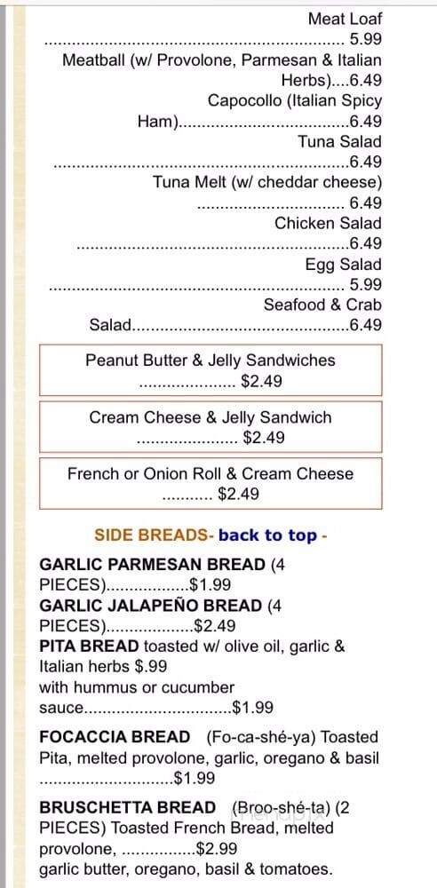 Cheers Deli & Liquor - San Diego, CA menu_pic