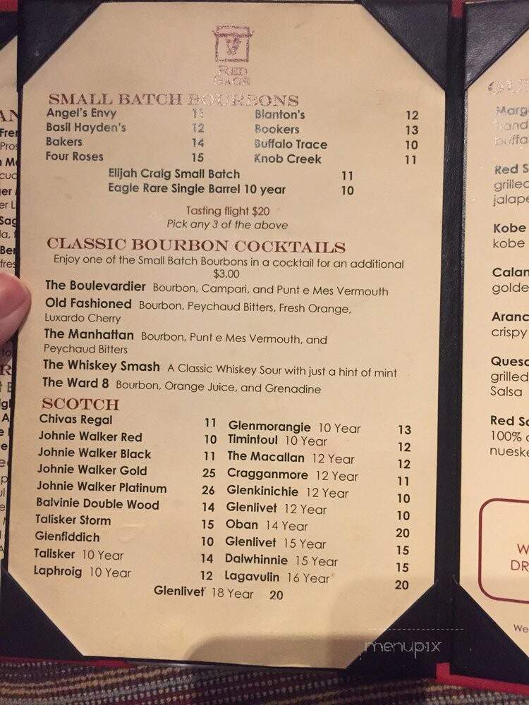 Red Sage at Buffalo Thunder - Santa Fe, NM menu_pic