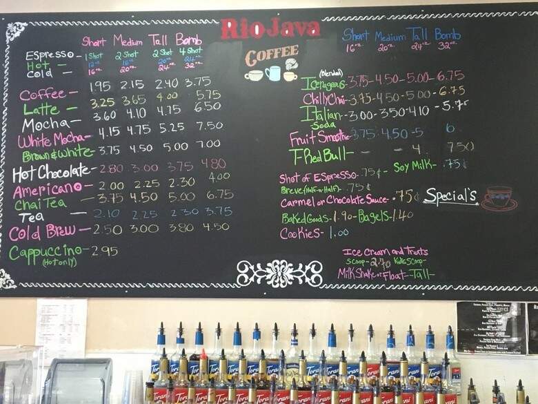Rio Java - Rio Linda, CA menu_pic