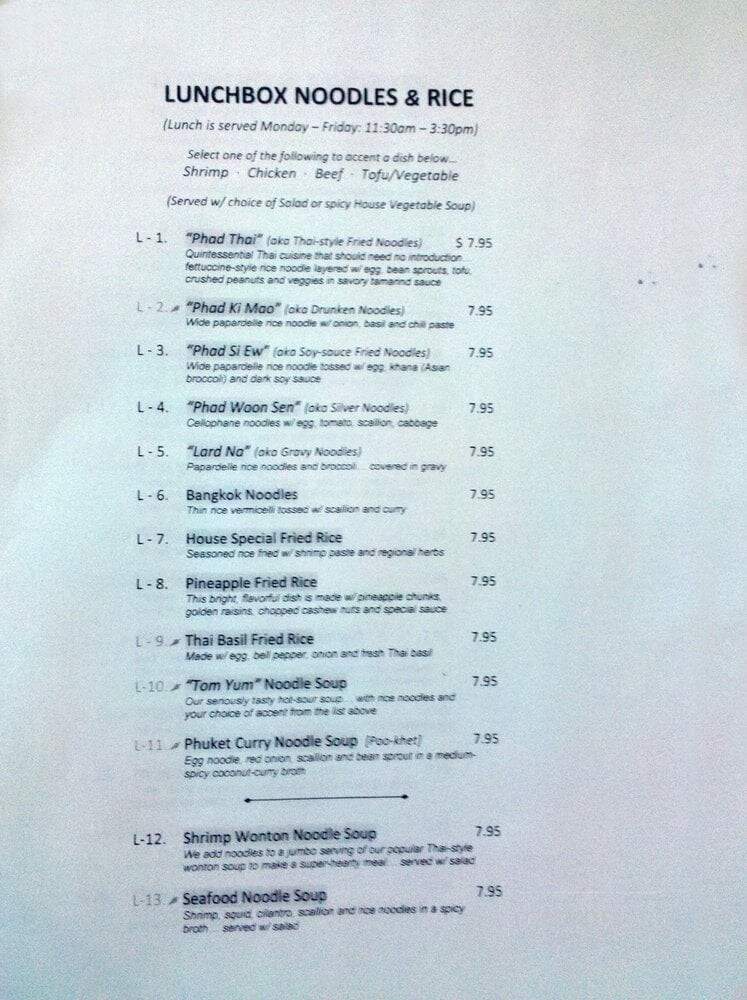 My Thai - State College, PA menu_pic