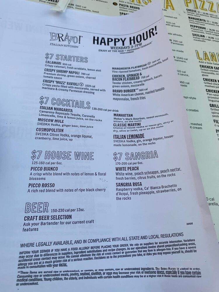Bravo! Cucina Italiana - Naples, FL menu_pic