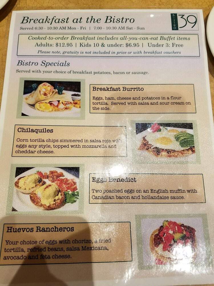 Bistro 39 - San Diego, CA menu_pic