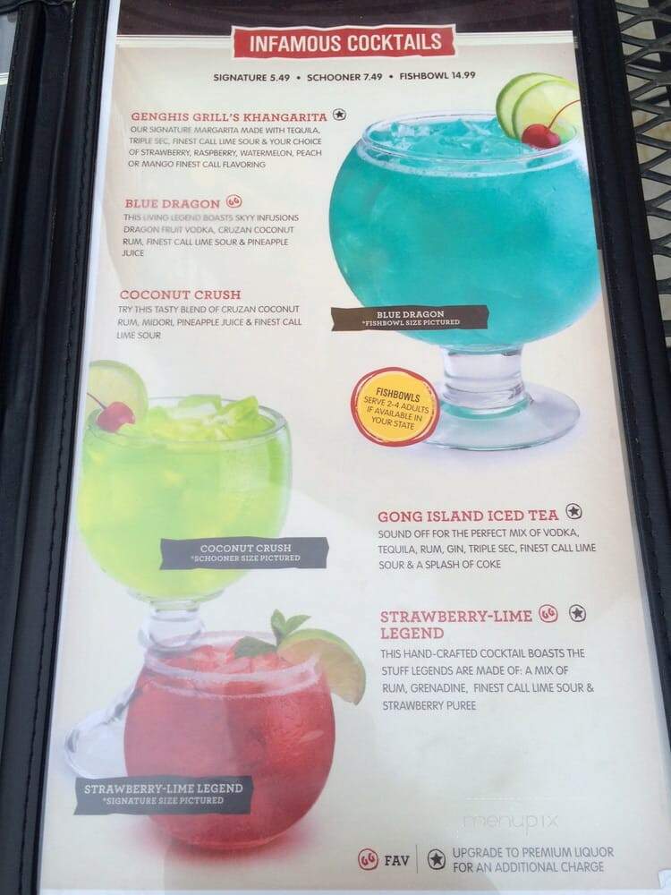 Genghis Grill - Sparks, NV menu_pic
