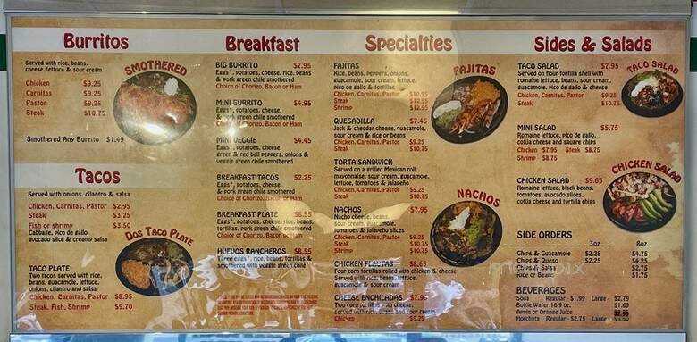 Sabor Mexican Grill - Centennial, CO menu_pic