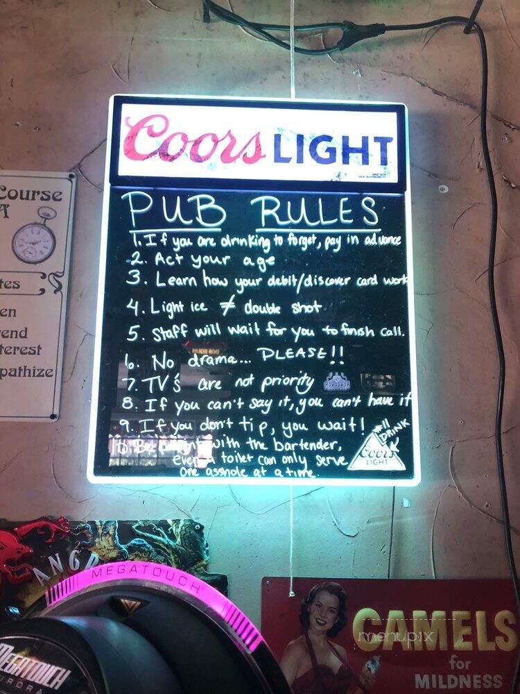 Uptown Pub - Dallas, TX menu_pic