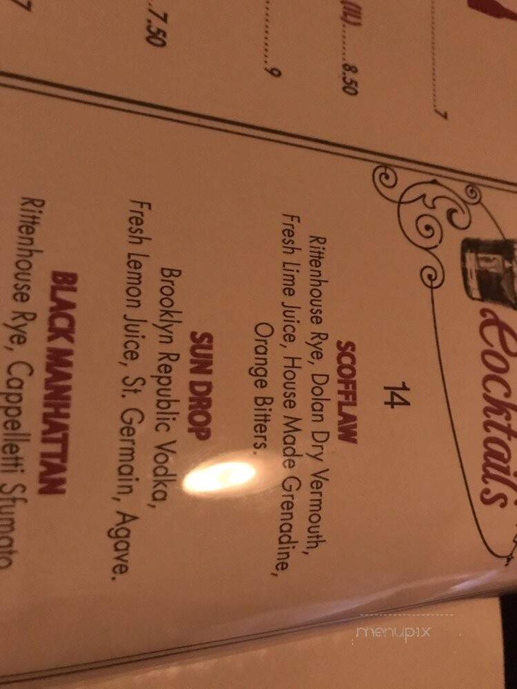 Pour Cafe & Wine Bar - Mount Kisco, NY menu_pic
