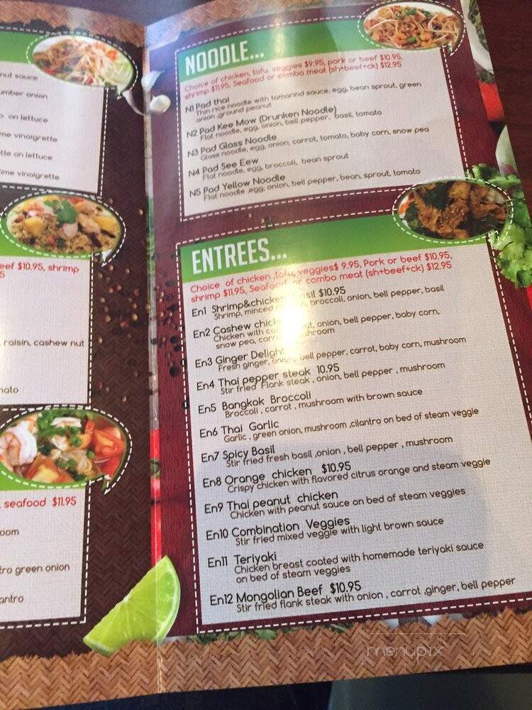 Thai Red Curry Cuisine - Carrollton, TX menu_pic