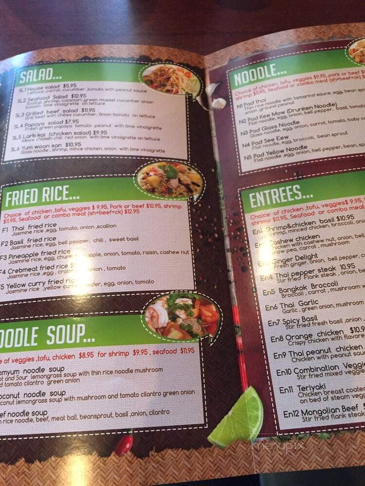 Thai Red Curry Cuisine - Carrollton, TX menu_pic