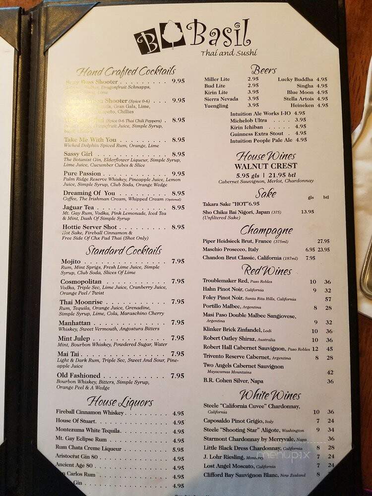 Basil Thai and Sushi - Jacksonville, FL menu_pic