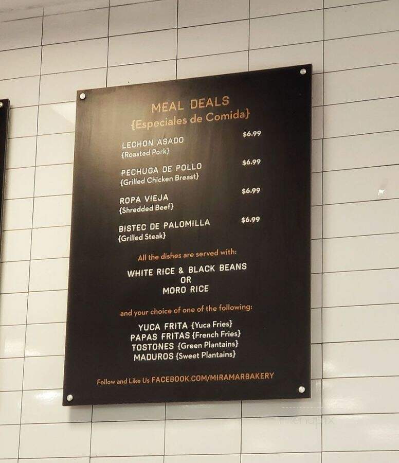 Miramar Bakery - Hollywood, FL menu_pic