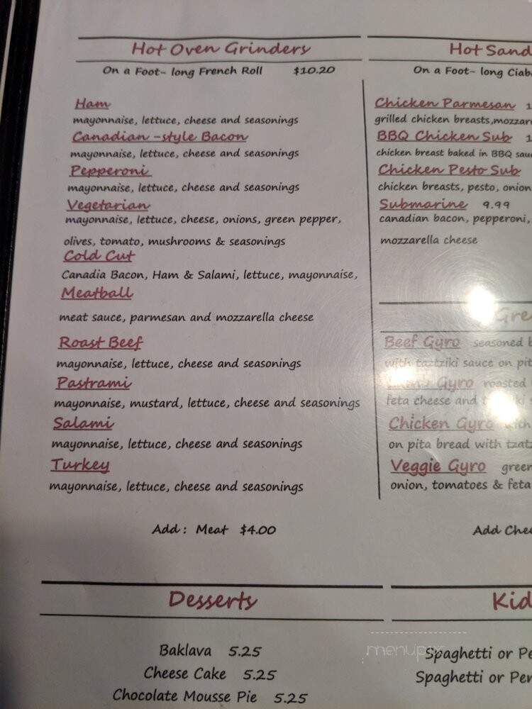 Acropolis Pizza & Pasta - Everett, WA menu_pic