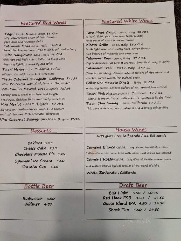 Acropolis Pizza & Pasta - Everett, WA menu_pic