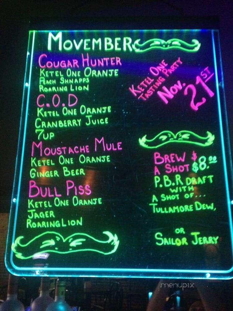 Paddy's Cocktail Lounge - Ventura, CA menu_pic