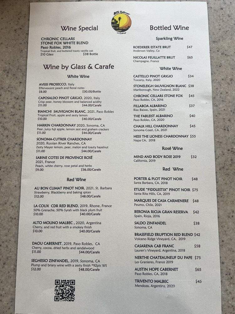Ki's - Encinitas, CA menu_pic