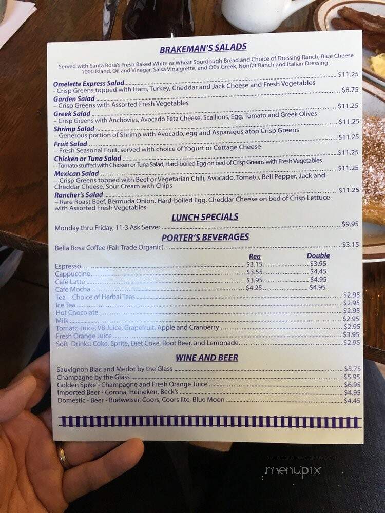 Omlette Express - Windsor, CA menu_pic