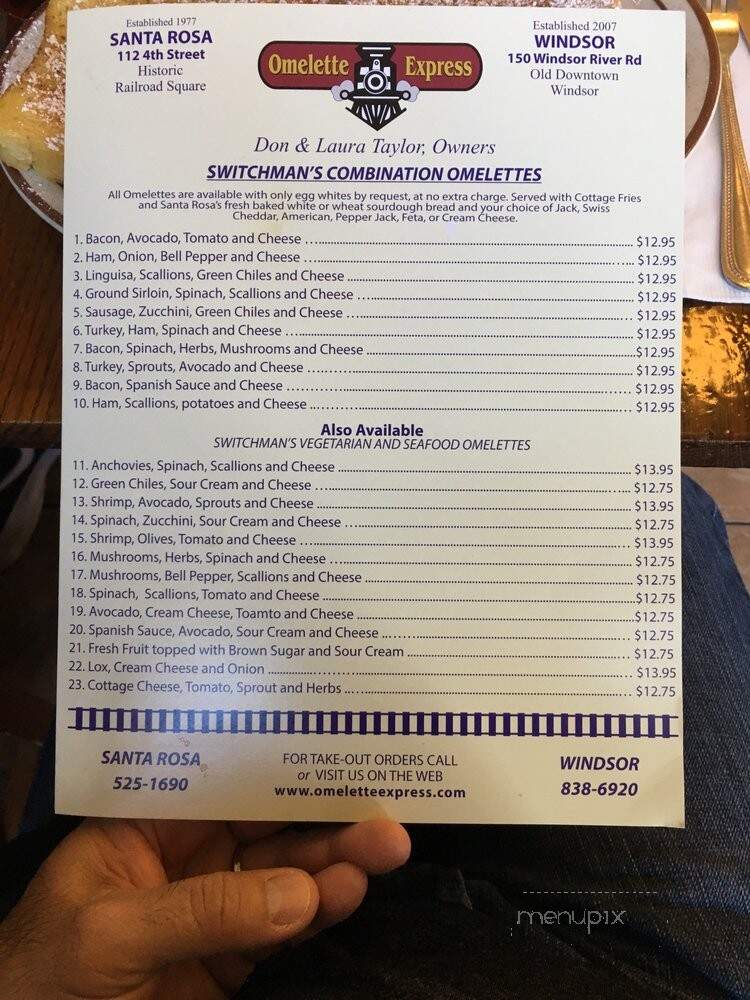 Omlette Express - Windsor, CA menu_pic