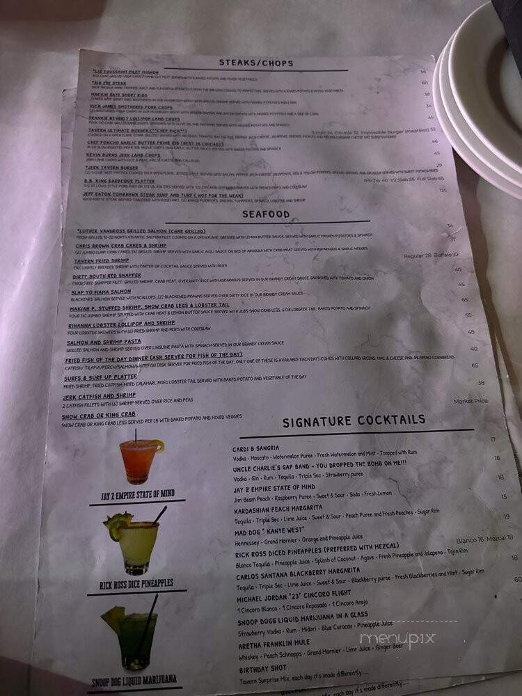 Tavern On La Grange - Countryside, IL menu_pic