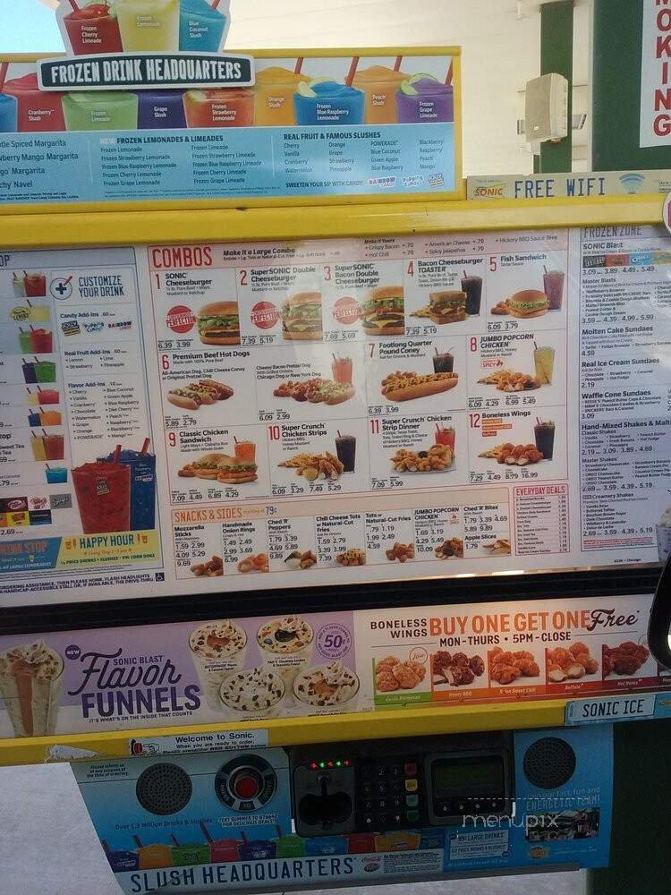 Sonic's Drive in - Franklin Park, IL menu_pic