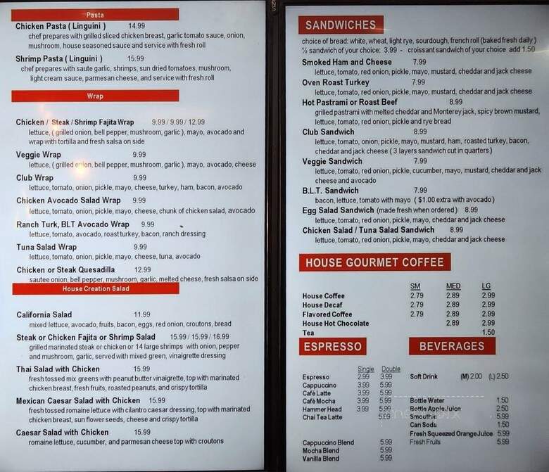 Rose Donuts Coffee House, Bakery & Deli - San Jose, CA menu_pic