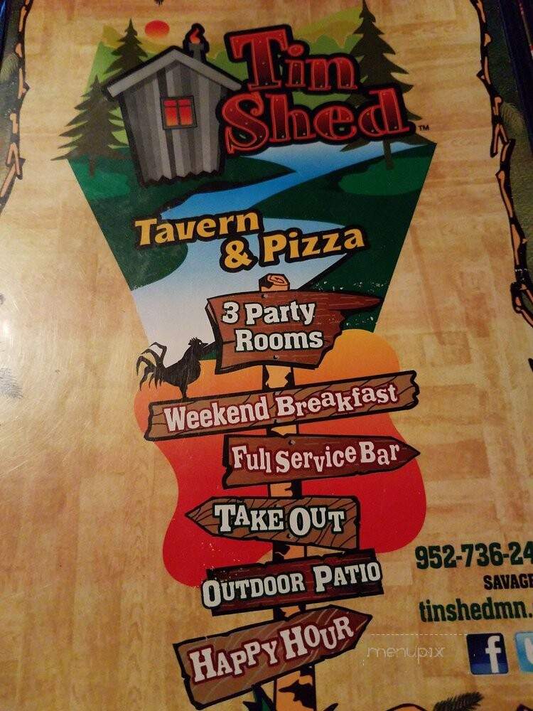 Tin Shed Tavern & Pizza - Savage, MN menu_pic
