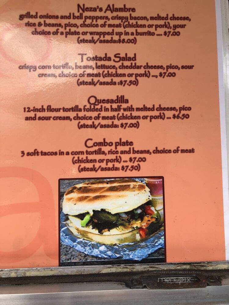 Neza - Portland, OR menu_pic