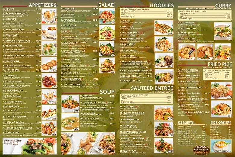 Udom Thai - Brooklyn, NY menu_pic