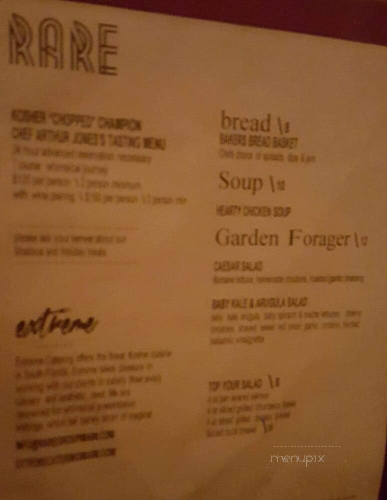 Rare - Miami Beach, FL menu_pic