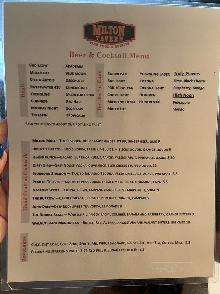 River Tavern of Milton - Alpharetta, GA menu_pic