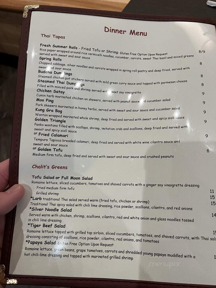 Chalit's - Mechanicsburg, PA menu_pic
