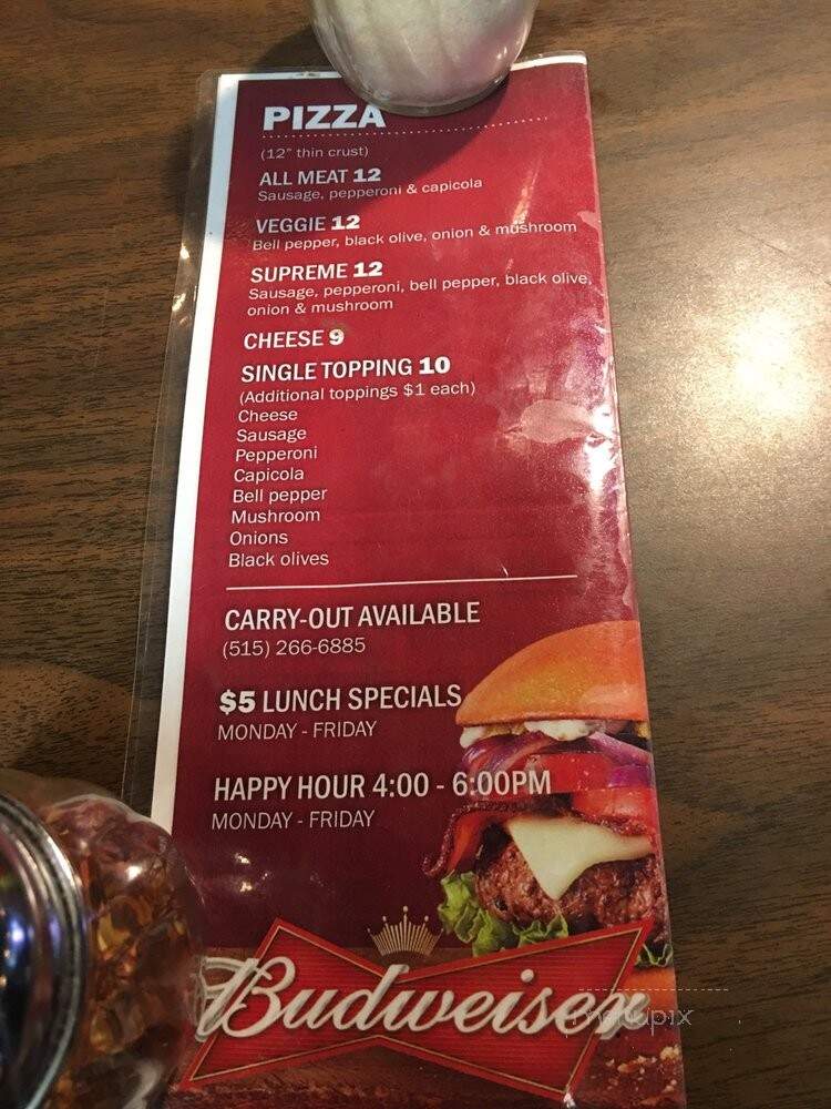 Lefty's - Des Moines, IA menu_pic