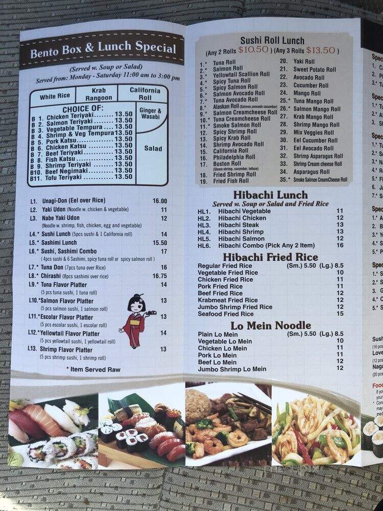 Nagasaki Sushi & Grill - Jacksonville, FL menu_pic